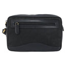 GUCCI GG Canvas Clutch Bag Black Gold 018 3754 3642 Auth 173949-2