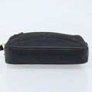 GUCCI GG Canvas Clutch Bag Black Gold 018 3754 3642 Auth 173949-7