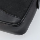GUCCI GG Canvas Clutch Bag Black Gold 018 3754 3642 Auth 173949-8