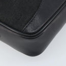 GUCCI GG Canvas Clutch Bag Black Gold 018 3754 3642 Auth 173949-9