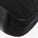 GUCCI Bamboo Shoulder Bag Nylon Black Silver 001 1577 Auth 173951-14