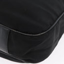 GUCCI Bamboo Shoulder Bag Nylon Black Silver 001 1577 Auth 173951-16