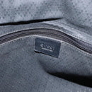 GUCCI Bamboo Shoulder Bag Nylon Black Silver 001 1577 Auth 173951-17