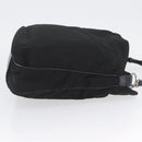 GUCCI Bamboo Shoulder Bag Nylon Black Silver 001 1577 Auth 173951-3