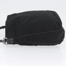 GUCCI Bamboo Shoulder Bag Nylon Black Silver 001 1577 Auth 173951-4