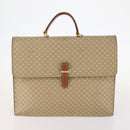 CELINE Macadam Canvas Shoulder Bag PVC Leather 2 Set Beige Auth 173954-2