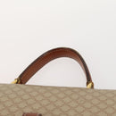 CELINE Macadam Canvas Shoulder Bag PVC Leather 2 Set Beige Auth 173954-6