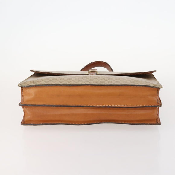 CELINE Macadam Canvas Shoulder Bag PVC Leather 2 Set Beige Auth 173954