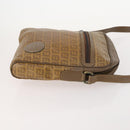 GIVENCHY Fendi Cartier Zucchino Canvas Bag Leather 3 Set Bordeaux Auth 173955-4
