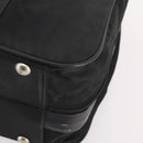 PRADA Boston Bag Nylon Black Silver Auth 173960A-15