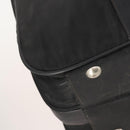 PRADA Boston Bag Nylon Black Silver Auth 173960A-16