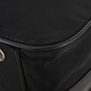 PRADA Boston Bag Nylon Black Silver Auth 173960A-17