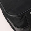 PRADA Boston Bag Nylon Black Silver Auth 173960A-18