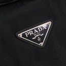 PRADA Boston Bag Nylon Black Silver Auth 173960A-19