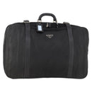 PRADA Boston Bag Nylon Black Silver Auth 173960A-1