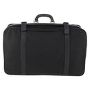 PRADA Boston Bag Nylon Black Silver Auth 173960A-2