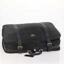 PRADA Boston Bag Nylon Black Silver Auth 173960A-6