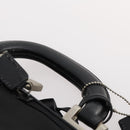 PRADA Boston Bag Nylon Black Silver Auth 173960A-14
