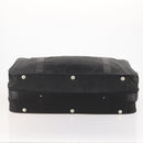 PRADA Boston Bag Nylon Black Silver Auth 173960A-5
