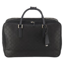 GUCCI GG Canvas Boston Bag Black Silver Auth 173961-2