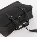 GUCCI GG Canvas Boston Bag Black Silver Auth 173961-6