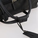 GUCCI GG Canvas Boston Bag Black Silver Auth 173961-7