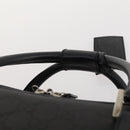 GUCCI GG Canvas Boston Bag Black Silver Auth 173961-8