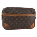 LOUIS VUITTON Monogram Compiegne 28 Clutch Bag M51845 LV Auth 173963-1