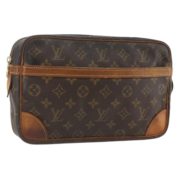 LOUIS VUITTON Monogram Compiegne 28 Clutch Bag M51845 LV Auth 173963