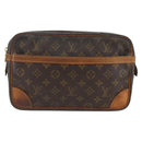 LOUIS VUITTON Monogram Compiegne 28 Clutch Bag M51845 LV Auth 173963-13