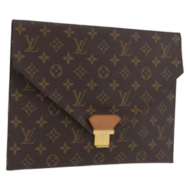 LOUIS VUITTON Monogram Posh plate Briefcase M53522 LV Auth 173965
