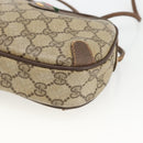 GUCCI GG Supreme Web Sherry Line Bag PVC Beige Gold 89 02 066 Auth 173966-14