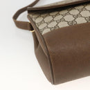 GUCCI GG Supreme Shoulder Bag PVC Leather Beige Gold 116 02 067 Auth 173967-11