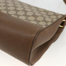GUCCI GG Supreme Shoulder Bag PVC Leather Beige Gold 116 02 067 Auth 173967-12