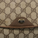 GUCCI GG Supreme Shoulder Bag PVC Leather Beige Gold 116 02 067 Auth 173967-14