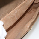 GUCCI GG Supreme Shoulder Bag PVC Leather Beige Gold 116 02 067 Auth 173967-17