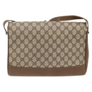 GUCCI GG Supreme Shoulder Bag PVC Leather Beige Gold 116 02 067 Auth 173967-3
