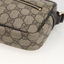 GUCCI GG Supreme Shoulder Bag PVC Beige Gold 201447 Auth 173968-15