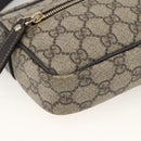 GUCCI GG Supreme Shoulder Bag PVC Beige Gold 201447 Auth 173968-16