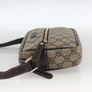GUCCI GG Supreme Shoulder Bag PVC Beige Gold 201447 Auth 173968-3