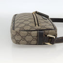 GUCCI GG Supreme Shoulder Bag PVC Beige Gold 201447 Auth 173968-4