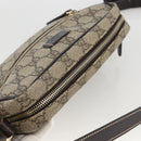 GUCCI GG Supreme Shoulder Bag PVC Beige Gold 201447 Auth 173968-6