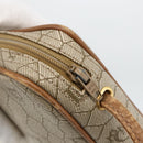 Christian Dior Honeycomb Canvas Shoulder Bag PVC Beige Gold Auth 173969-10