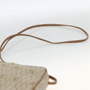 Christian Dior Honeycomb Canvas Shoulder Bag PVC Beige Gold Auth 173969-8