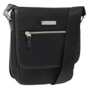 BURBERRY Shoulder Bag Nylon Black Silver Auth 173971-1