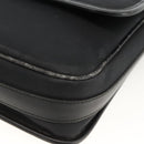 BURBERRY Shoulder Bag Nylon Black Silver Auth 173971-9