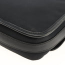 BURBERRY Shoulder Bag Nylon Black Silver Auth 173971-15