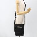 BURBERRY Shoulder Bag Nylon Black Silver Auth 173971-24