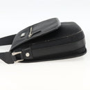 BURBERRY Shoulder Bag Nylon Black Silver Auth 173971-3