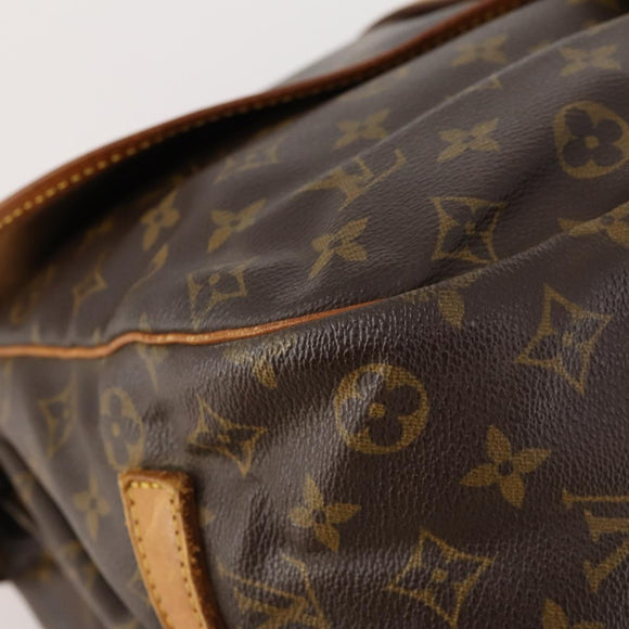 LOUIS VUITTON Monogram Saumur 35 Shoulder Bag M42254 LV Auth 173977